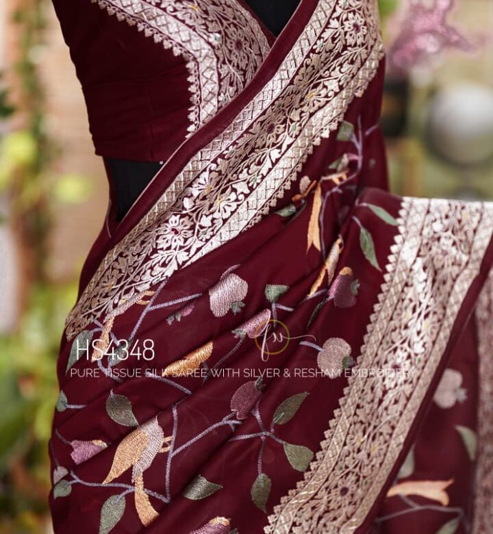 Tussar Silk Embroidary Sarees (20)