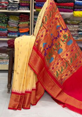 Unique Designer Paithani Semi Silk Sarees (3)