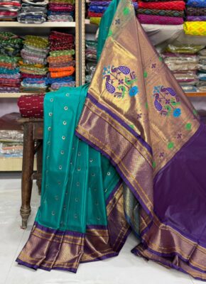 Unique Designer Paithani Semi Silk Sarees (8)