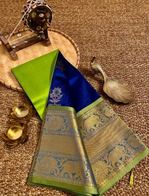 Mangalagiri Pattu Sarees With Blouse (4)