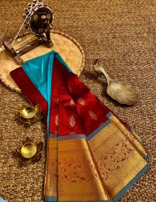 Mangalagiri Pattu Sarees With Blouse (5)