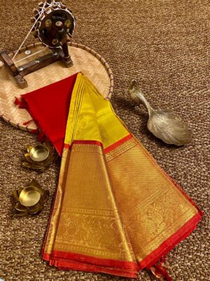 Mangalagiri Pattu Sarees With Blouse (7)