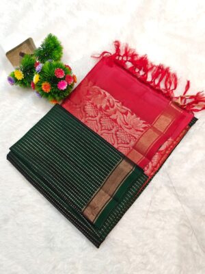 Pure Border Less Sarees With Blouse (4)