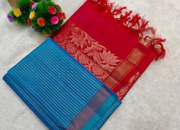 Pure Border Less Sarees With Blouse (5)