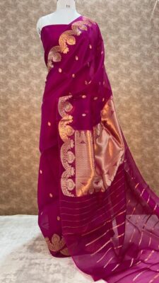 Banarasi Pure Kora Silk Sarees With Silkmark (6)