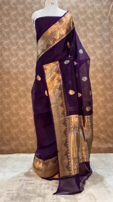 Banarasi Pure Kora Silk Sarees With Silkmark (9)