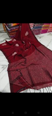 Exclusive Linen Sequence Jamdhani Sarees (6)