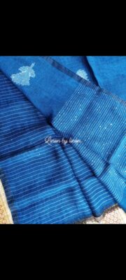 Exclusive Linen Sequence Jamdhani Sarees (7)
