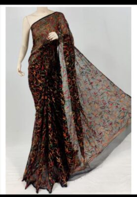 Georgette Tepchi Sarees With Blouse (2)