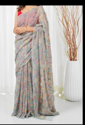 Georgette Tepchi Sarees With Blouse (4)