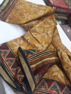 Latest Chanderi Ajrakh Printed Sarees (11)