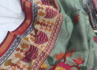 Latest Chanderi Ajrakh Printed Sarees (18)