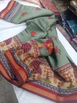 Latest Chanderi Ajrakh Printed Sarees (4)