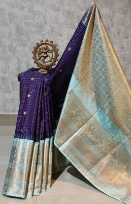 Latest Semi Gadwal Sarees With Blouse (12)