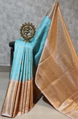 Latest Semi Gadwal Sarees With Blouse (13)