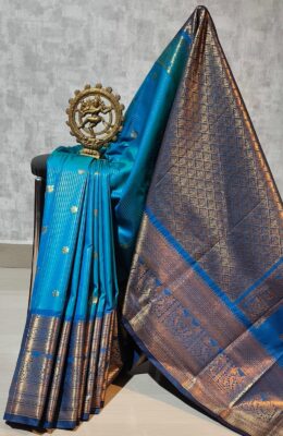 Latest Semi Gadwal Sarees With Blouse (14)