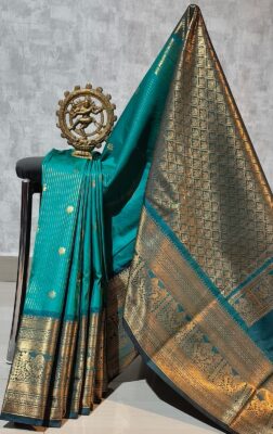 Latest Semi Gadwal Sarees With Blouse (15)