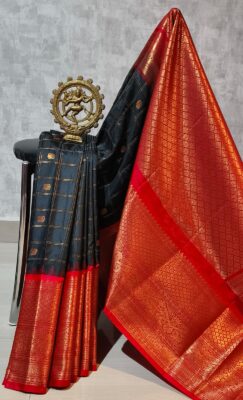 Latest Semi Gadwal Sarees With Blouse (17)