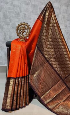 Latest Semi Gadwal Sarees With Blouse (20)