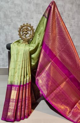 Latest Semi Gadwal Sarees With Blouse (23)