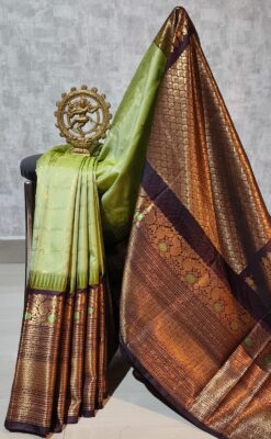 Latest Semi Gadwal Sarees With Blouse (27)