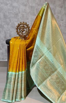Latest Semi Gadwal Sarees With Blouse (28)