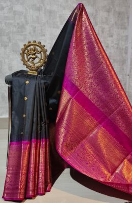 Latest Semi Gadwal Sarees With Blouse (9)