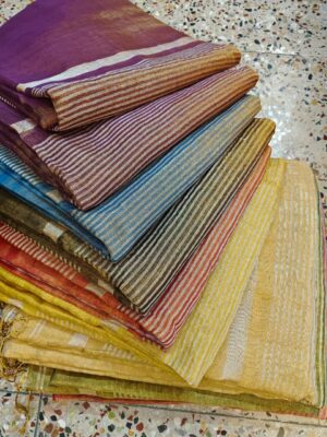 Latest Tissue Temple Border Sarees (12)