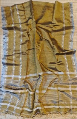 Latest Tissue Temple Border Sarees (2)