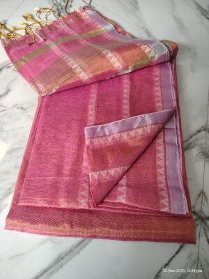 Latest Tissue Temple Border Sarees (22)