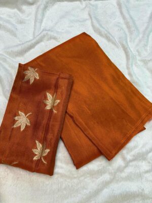 Latest Viscose Tissue Sarees (2)