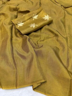 Latest Viscose Tissue Sarees (4)