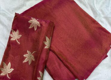Latest Viscose Tissue Sarees (7)