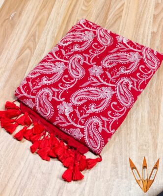 New Design Mul Cotton Chikankari Sarees (18)