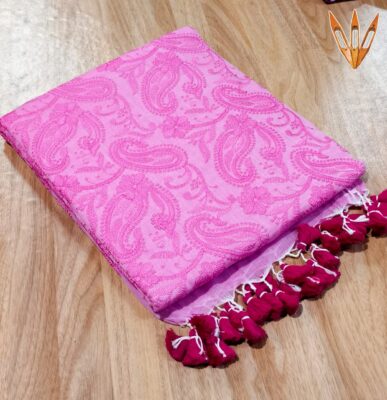 New Design Mul Cotton Chikankari Sarees (4)