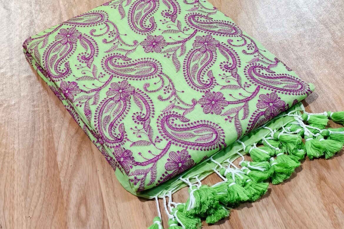 New Design Mul Cotton Chikankari Sarees (5)