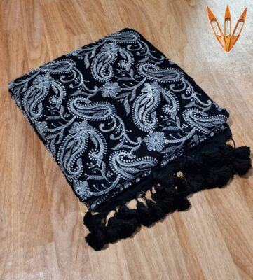 New Design Mul Cotton Chikankari Sarees (8)