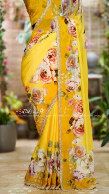 Pure Chinnon Sarees With Heavy Work (5)
