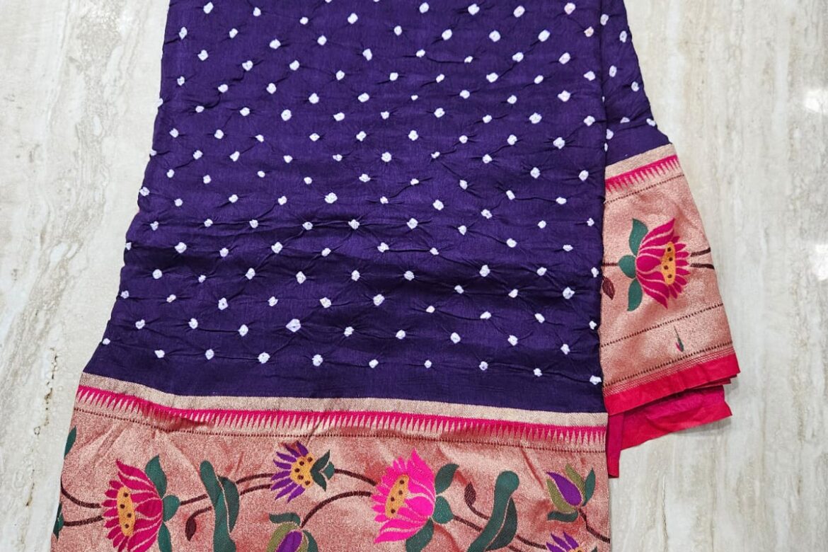 Pure Georgette Handcrafted Bandej Sarees (10)