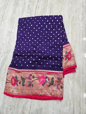 Pure Georgette Handcrafted Bandej Sarees (10)