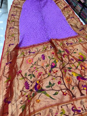 Pure Georgette Handcrafted Bandej Sarees (13)