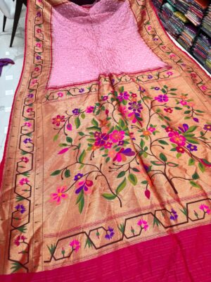 Pure Georgette Handcrafted Bandej Sarees (15)