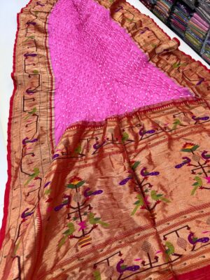 Pure Georgette Handcrafted Bandej Sarees (17)