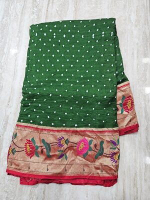 Pure Georgette Handcrafted Bandej Sarees (2)