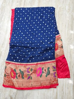 Pure Georgette Handcrafted Bandej Sarees (4)