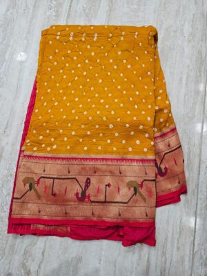 Pure Georgette Handcrafted Bandej Sarees (5)