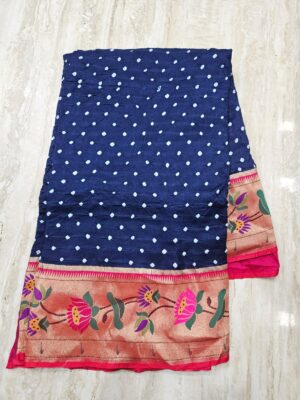 Pure Georgette Handcrafted Bandej Sarees (6)