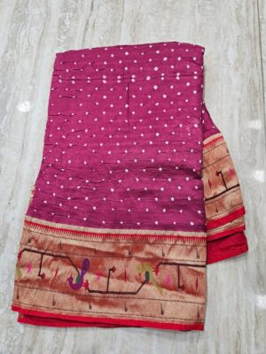 Pure Georgette Handcrafted Bandej Sarees (8)
