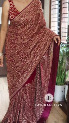 Pure Georgette Sarees With Swarowski Work (13)