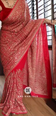 Pure Georgette Sarees With Swarowski Work (16)